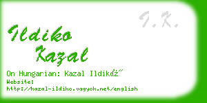 ildiko kazal business card